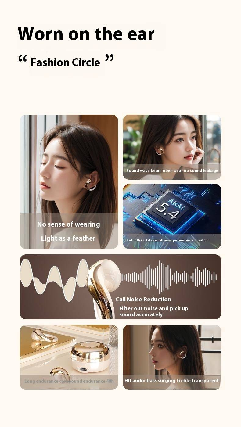 private model YX31 new YX38 wireless Bluetooth headset not in the ear fashion OWS Bluetooth headset ear hook style_voghion.com