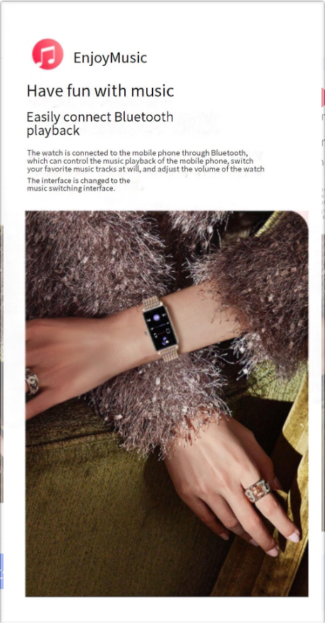 Smart Wristbands ladies Smart Bracelet Watch heart rate physiological period reminder multi-sport mode dial download_voghion.com