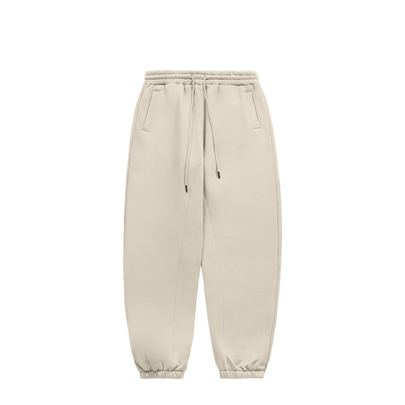 Schwere Fleece-Jogginghose für Herren – 350 g/m² Plüsch-Winterjogginghose mit Bündchen an den Knöcheln (10 Farben, S-XXL) – Gemütliche Lounge- und Streetwear-Hose_voghion.com