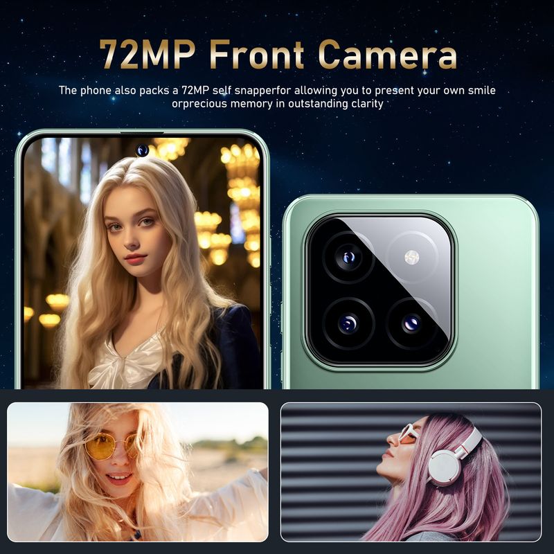 Hot Drop Screen M14 PRO Telefono cellulare Android 8.1 Dual SIM Telefono Fotocamera ad alta definizione Mobile Impronta digitale Face ID_voghion.com