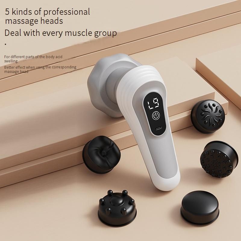 Pistolet de massage professionnel pour tissus profonds, pour la relaxation musculaire et l'amincissement du corps - Masseur à percussion portable pour la maison et la salle de sport_voghion.com