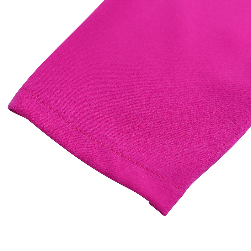Women's fashion temperament color matching strap pleated skirt elegant_voghion.com