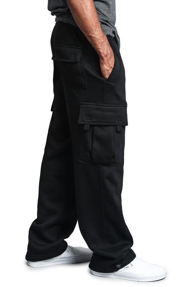 Men's Casual Drawstring Elastic Leg Pants Vintage Baggy Multi-pocket Overalls Sweatpants_voghion.com