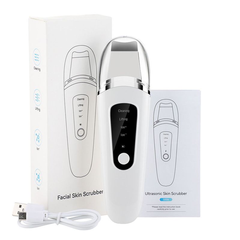 Espátula ultrasónica para rostro, exfoliante, raspador y eliminador de puntos negros, limpiador de poros, limpieza facial profunda, nuevo y popular._voghion.com