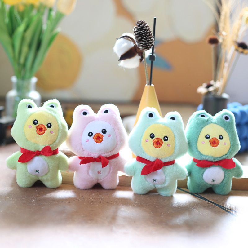 Duck Plush Adorable Keychain Cute Fluffy Stuffed Animal For Keys Bags And_voghion.com