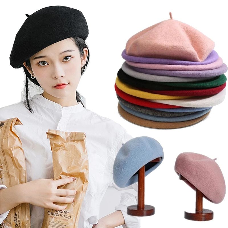 Korean Style Women's Summer Thin Painter Hat Internet Celebrity Cute Beret Hot Sale_voghion.com