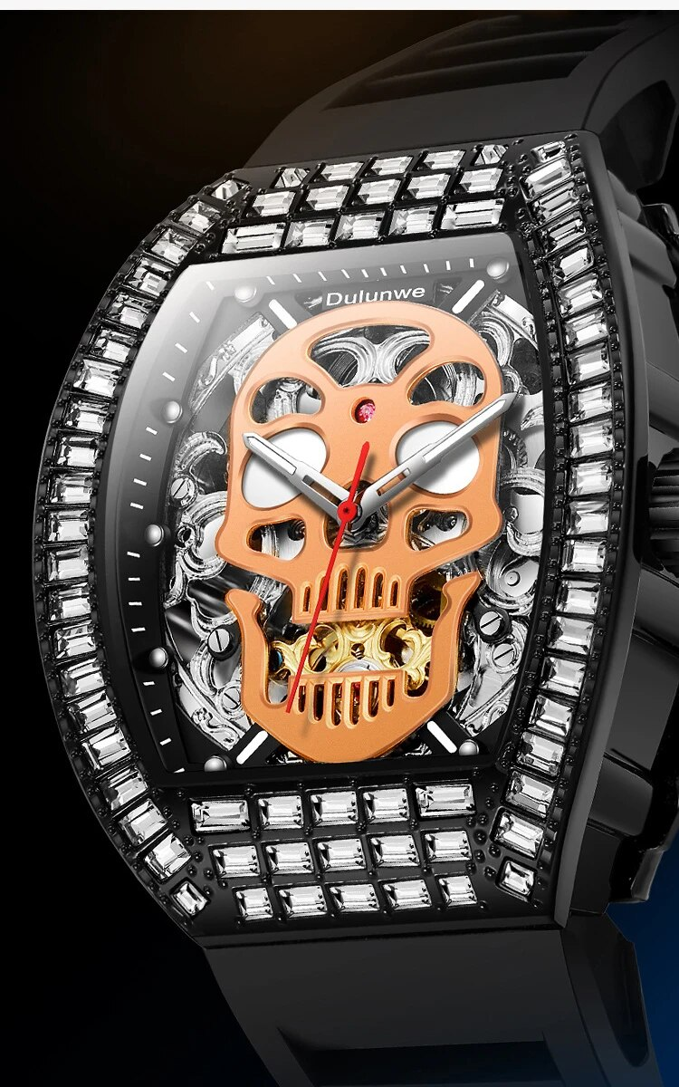 Top Luxury Skeleton Luminous Waterproof Automatic Men's es Tourbillon Mechanical_voghion.com