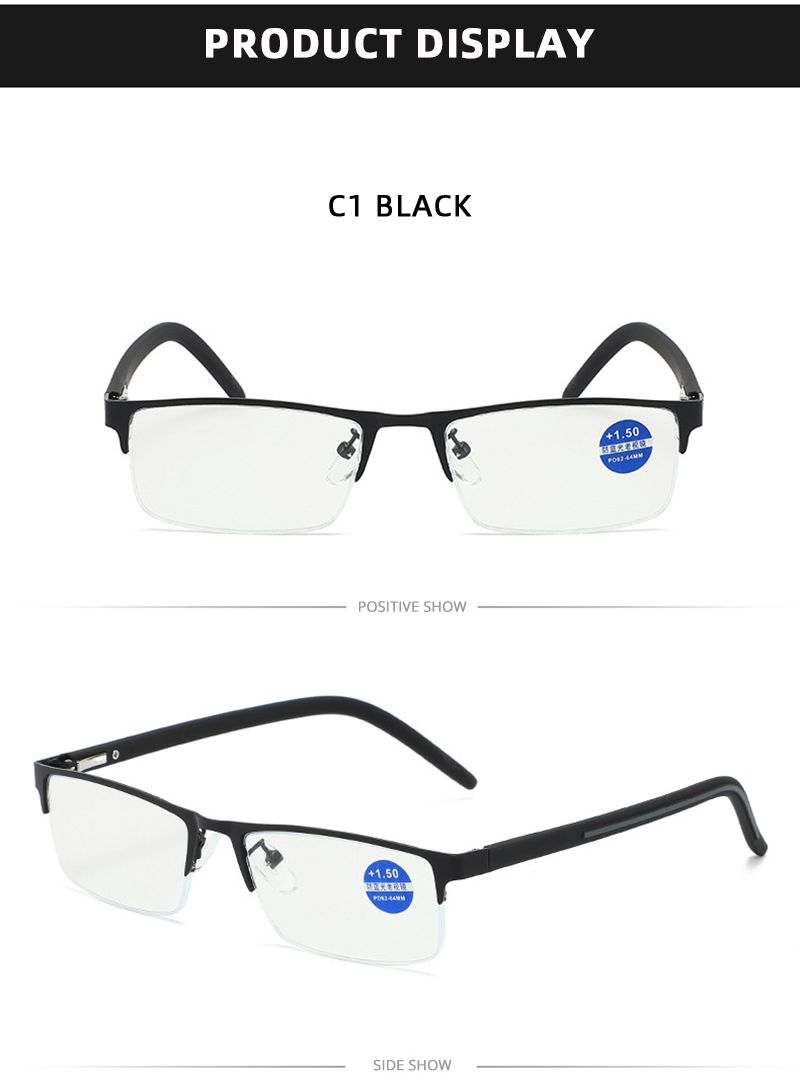 Moebrändi disaineri lugemine meeste naiste mood poolraamiga presbüoopilised prillid, vanad ärilised dioptriga prillid +1,0 1,5 2,0_voghion.com