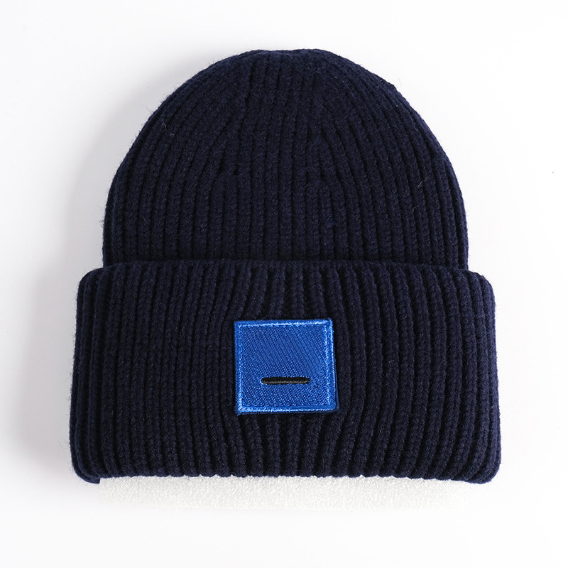 Neuheiten 2024 Neue Winterhüte für Frauen, gemischte Strickwolle, lächelndes Gesicht, Paarmütze, Damenfaden, gestrickte Beanie, Chapeau, warme Motorhaube_voghion.com