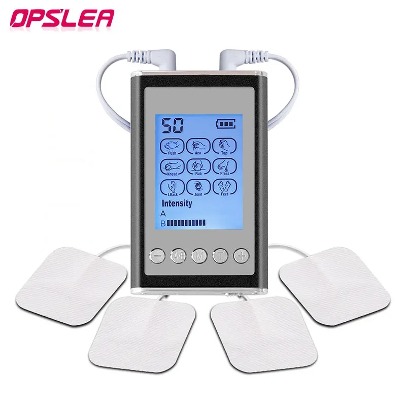 Modes Dual 9 Output EMS Electic Muscle Stimulato Acupunctue Tens Massage hine Electostimulato Physiotheapy_voghion.com