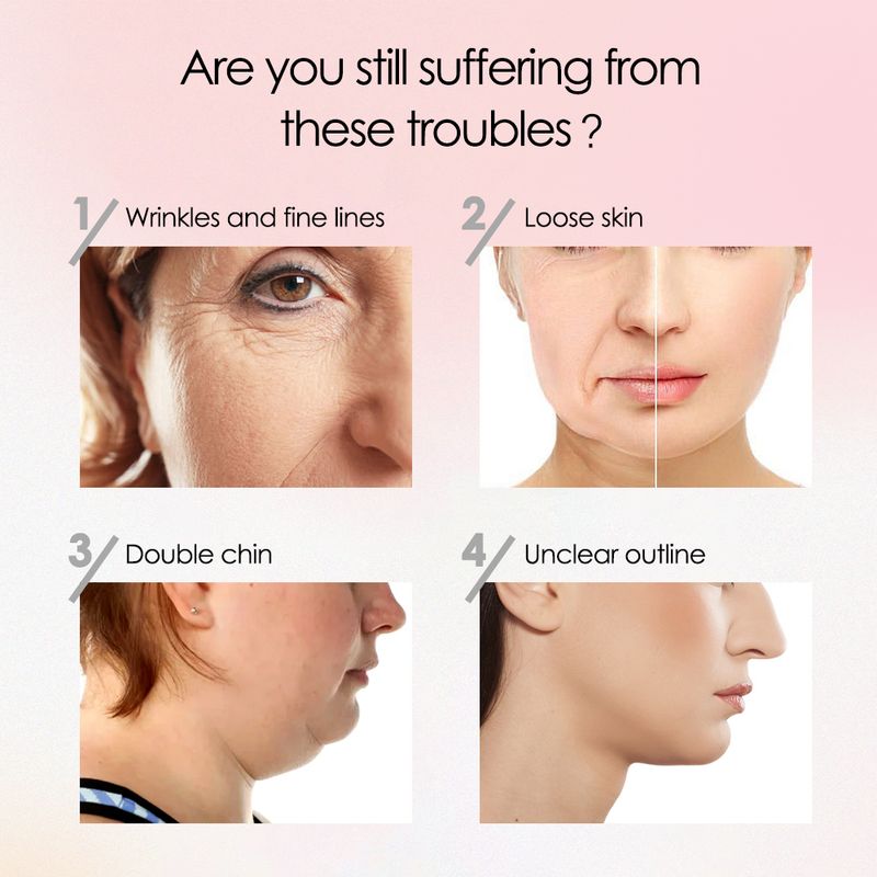 V Dispositivo de levantamento facial Remoção de queixo duplo Instrumento de beleza Multifuncional Micro-corrente Facial Pele Emagrecimento Massagem Firmeza_voghion.com