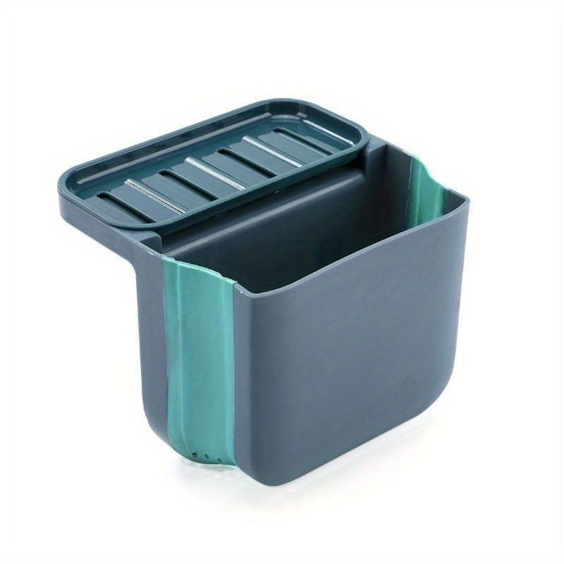 1pc Suction D Kitchen Trash Hanging Drain Sink Cup Telescopic Can; Multifunctional Shelf; Basket; Kitchen Sink Folding Foldable_voghion.com