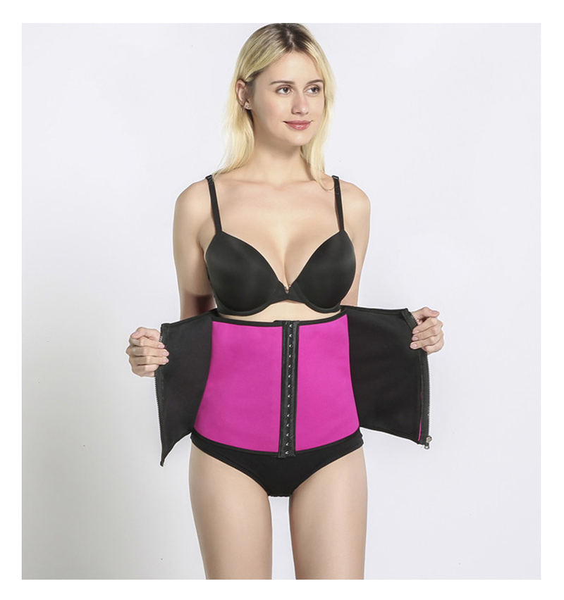 Women's Corset sweaty adjustable belted buttoned body shaping garments Tight belted corset abdominal belt shaping_voghion.com