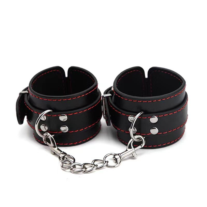 Eros Lab Factory Direct Prodotti per adulti SM Giocattoli alternativi Manette in pelle PU Manette per piedi Maschera per occhi e viso Legatura Accessori di contenzione_voghion.com