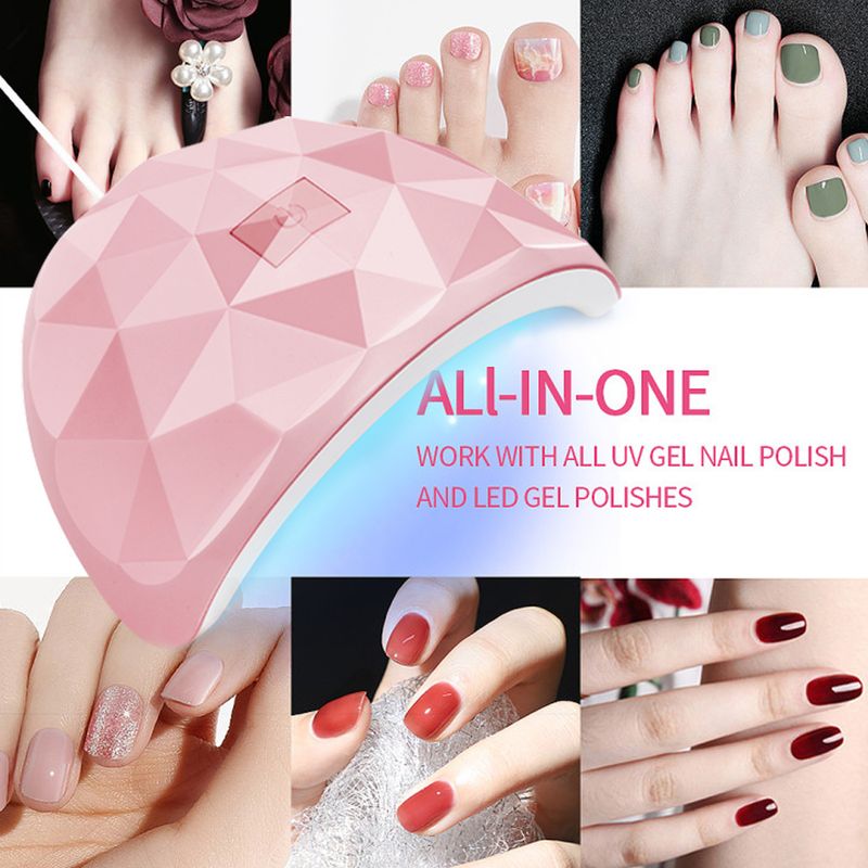 Secador de unhas LED 88W Lâmpada para unhas 18 contas de lâmpada UV Secagem de todos os esmaltes em gel Carregamento USB Lâmpada profissional para unhas de manicure Ferramentas_voghion.com