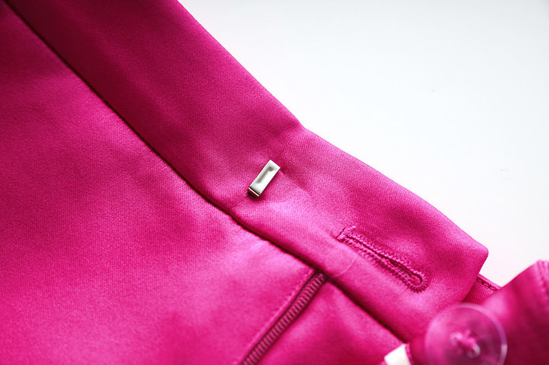 Feminino high-end francês retro primavera e verão estilo cetim brilhante nicho design terno jaqueta colete saia curta conjunto de três peças_voghion.com