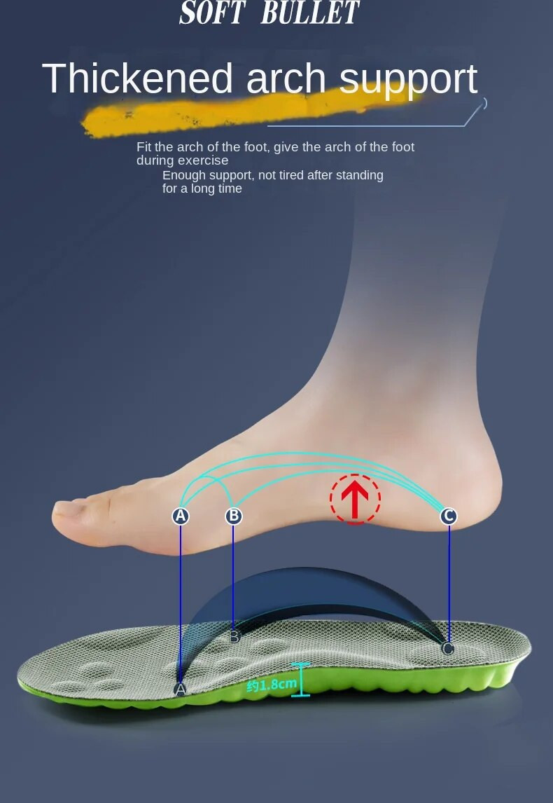 Plantillas de masaje 4D para zapatos, plantillas deportivas de látex súper suaves para pies, suela de zapatillas de baloncesto para correr, soporte de arco ortopédico._voghion.com