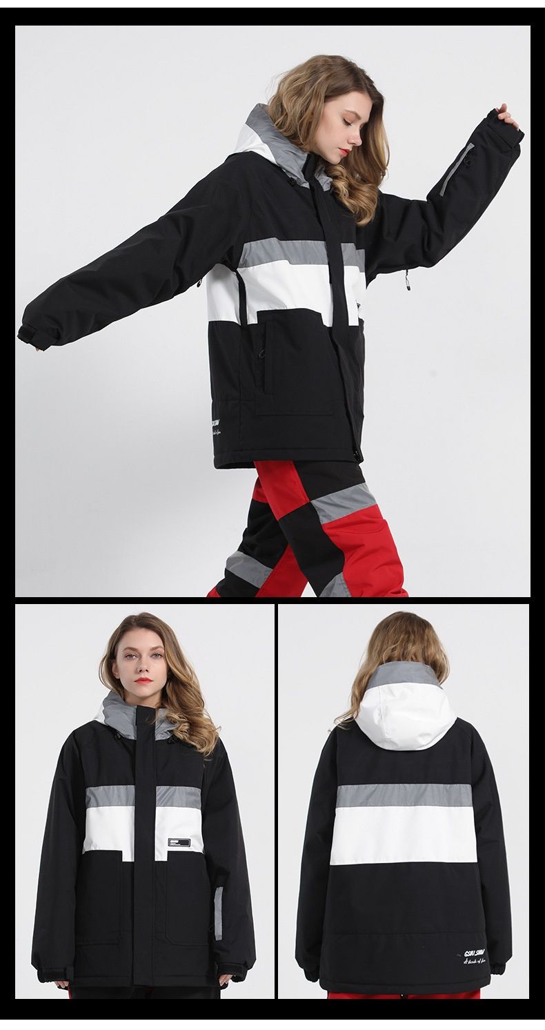 001 001 2021 Nuovo sci da donna, caldo, imbottito, impermeabile, doppia tavola, attrezzatura Internet Celebrity, snowboard riflettente alla moda_voghion.com