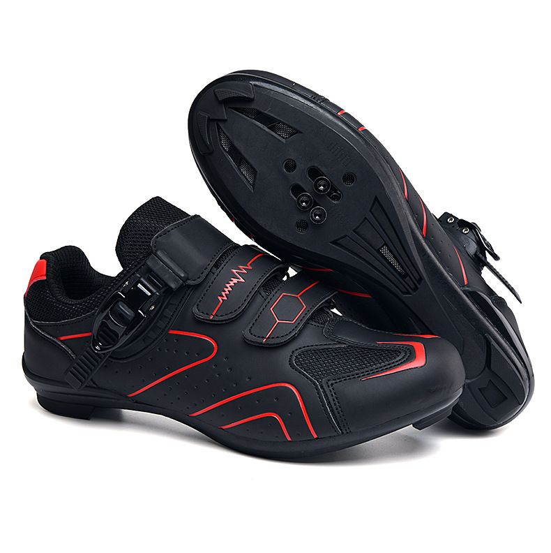 Fahrradschuhe mit Schloss für Herren und Damen, Fahrradschuhe für den Außenbereich, Straßensport, reflektierende Streifen mit Schlössern, Mountain Road Cycling Power-Schuhe_voghion.com