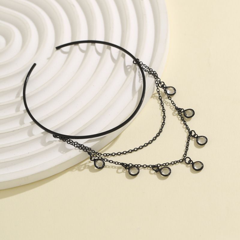 jewelry Sweet Cool Gothic Cross Butterfly Chain Multi Layer Open Arm Bracelet Leg Chain_voghion.com
