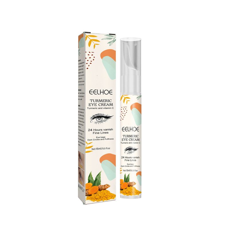 Turmeric Whitening Instant Wrinkle Remover Anti Dark Circle Fade Fine Line Brighten Moisturizer Eye Care Cream_voghion.com