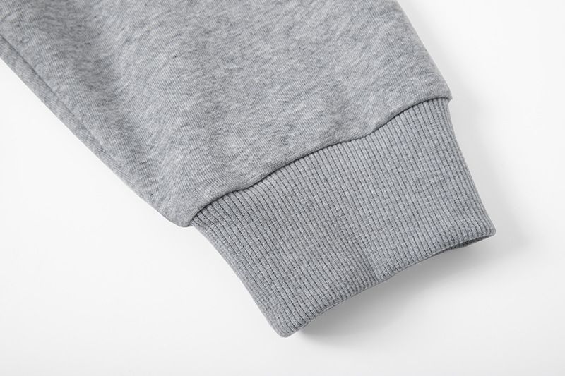 Herren-Kapuzenpullover mit halbem Reißverschluss – 320 g Baumwollmischung, lockerer Schnitt, lässiger Pullover für Outdoor und Sport_voghion.com