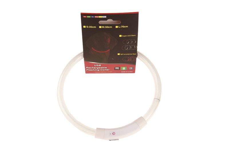 Collier lumineux LED rechargeable pour animaux de compagnie, idéal pour les promenades nocturnes_voghion.com