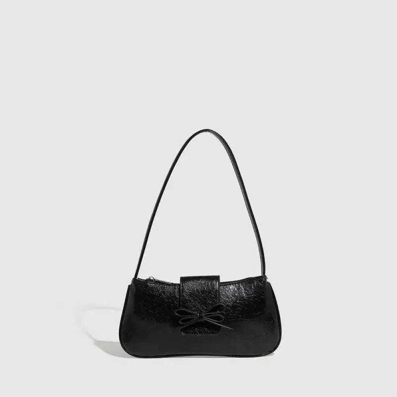 Borsa a mano con fibbia magnetica e fiocco dolce e fresco del 2025, borsa da ascella di alta qualità, modello Macaron, per le donne_voghion.com