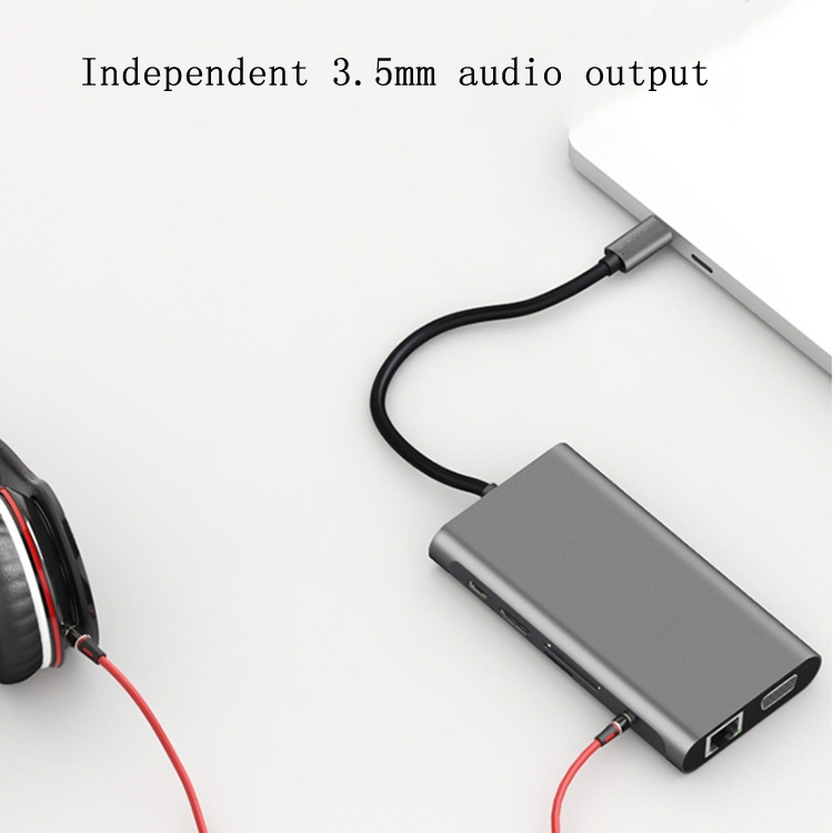 10-in-1 Type-C multifunctioneel dockingstation PD snellaadhub_voghion.com