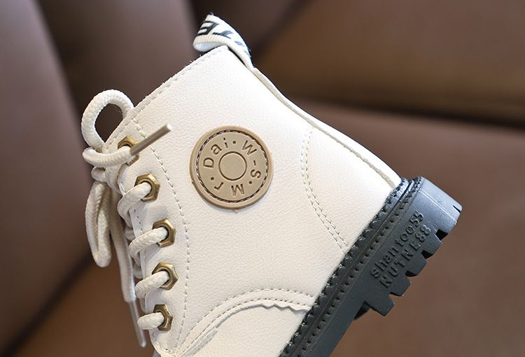 Stivali invernali da bambina Martin 2024, stile britannico, corti con scarpe di cotone spesso e morbido, stivali per bambini_voghion.com