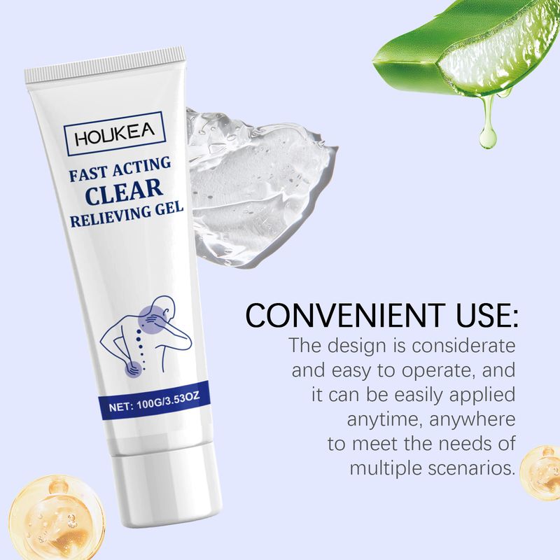 Pomirjujoč gel za telo za zunanjo uporabo, masažno vpojnost, pomirjujoč in neprijetno negovalni gel_voghion.com