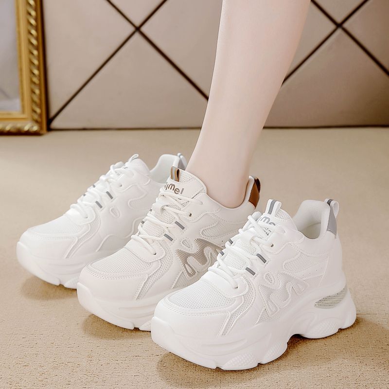 Spring New Breathable Thick Bottom Casual Sports Women's Shoes_voghion.com