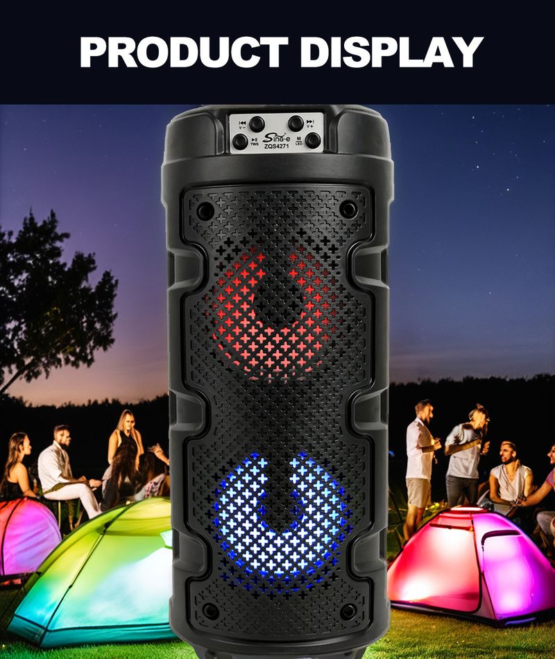 ZQS4271 Zunanji kamping zabavni brezžični Bluetooth zvočnik visoke kakovosti zvoka_voghion.com