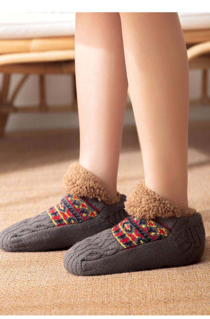 Autumn and winter floor socks home thermal socks snow socks sleep carpet socks slippers socks non-slip_voghion.com
