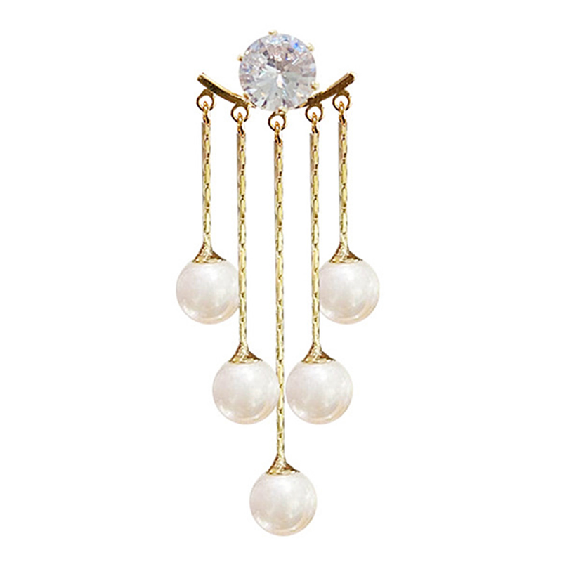Yamaler 1 paio di orecchini pendenti con perle, nappe, gioielli, orecchini per matrimonio_voghion.com