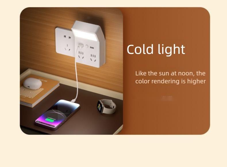 Multifunzione USB multiporta convertitore presa multipresa per casa studenti dormitorio protezione degli occhi studio comodino LED_voghion.com