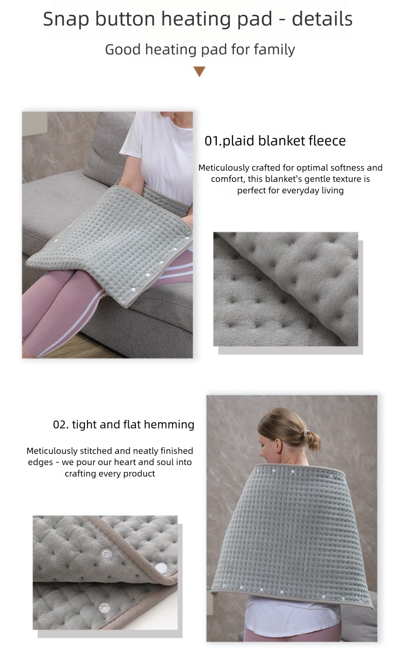Multifunctional Therapy Heating Pad, Intelligent Temperature Control Body Warmer, Electric Blanket_voghion.com