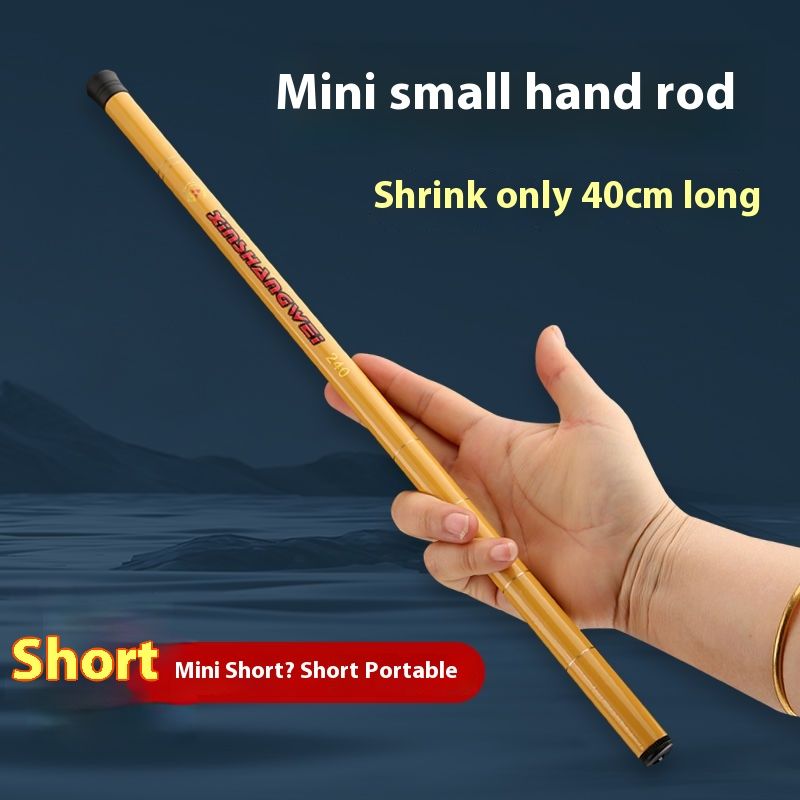 Mini Short Hand Ultra Thin Stream Shrimp Small Fish Fishing Rod Children's Set_voghion.com