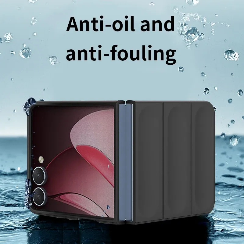 Simple Soft Silicone Matte Phone Case Fo Samsung Galaxy Z Flip 7 6 5 4 3 5G Skin-Fiendly Anti-Dop Bumpe Potect_voghion.com