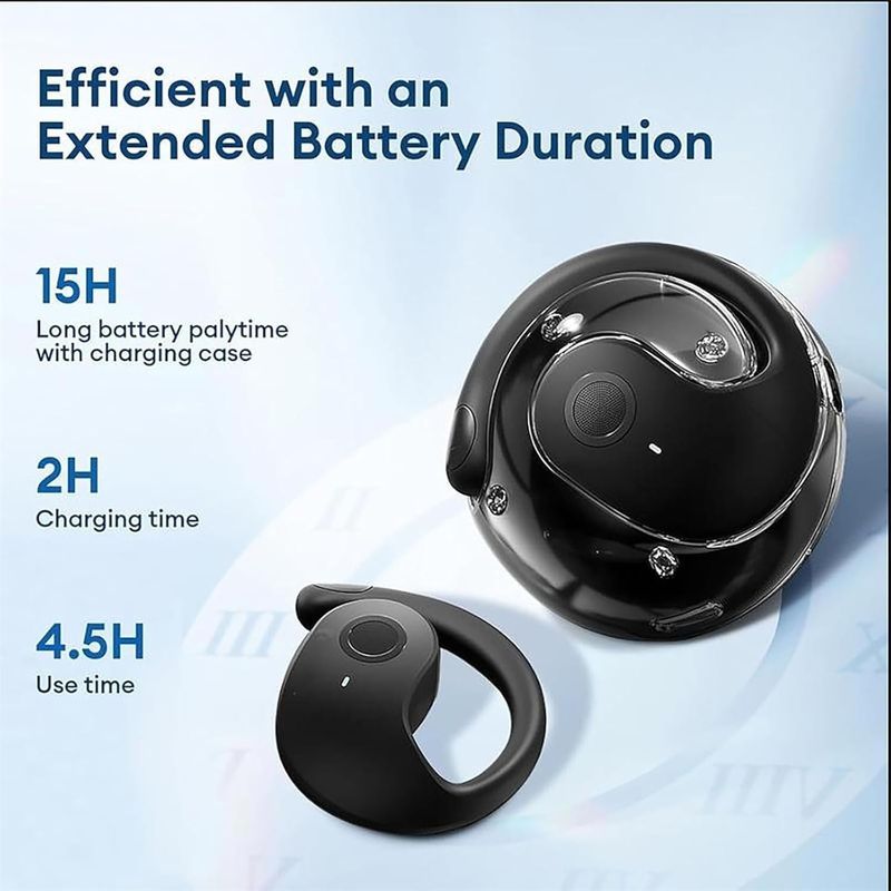 Language Translator Earbuds, Wireless High Precision Translation Headphones Support 140+ Languages Play Music Bluetooth Over-Ear Earbuds_voghion.com