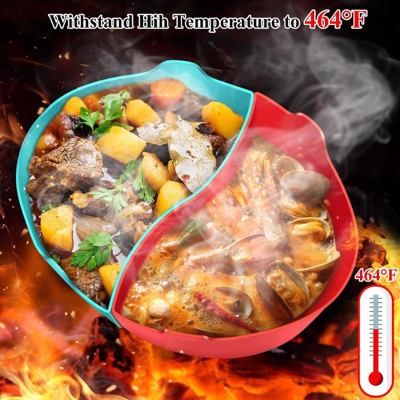 Cooker Divider Table Partition Slow Tank Silicone Silicone Set Cooker 4 For Silicone Cooker Cooker Slow Round Modern Slow Slow_voghion.com