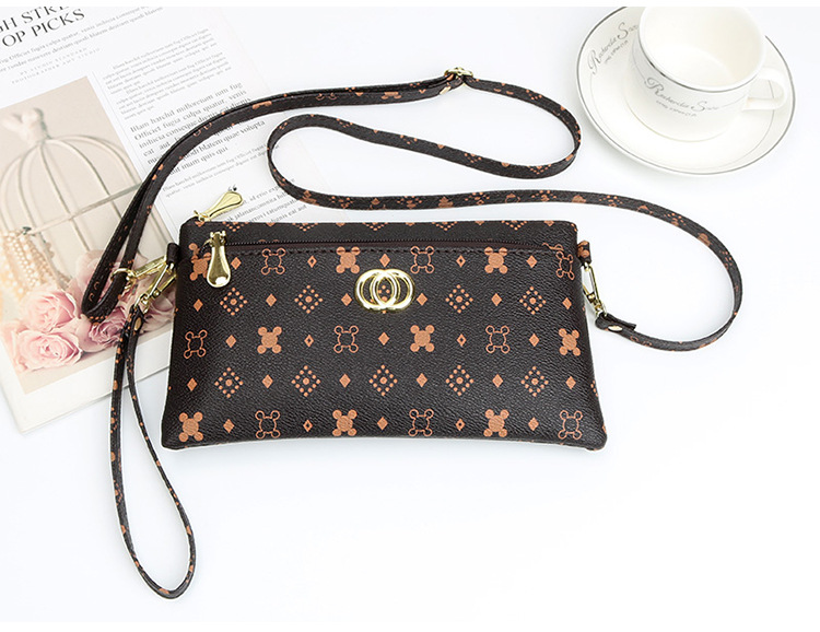 Nuova borsa a tracolla da donna floreale Borsa a tracolla da donna semplice in stile coreano moda semplice pochette per cellulare borsa portamonete_voghion.com