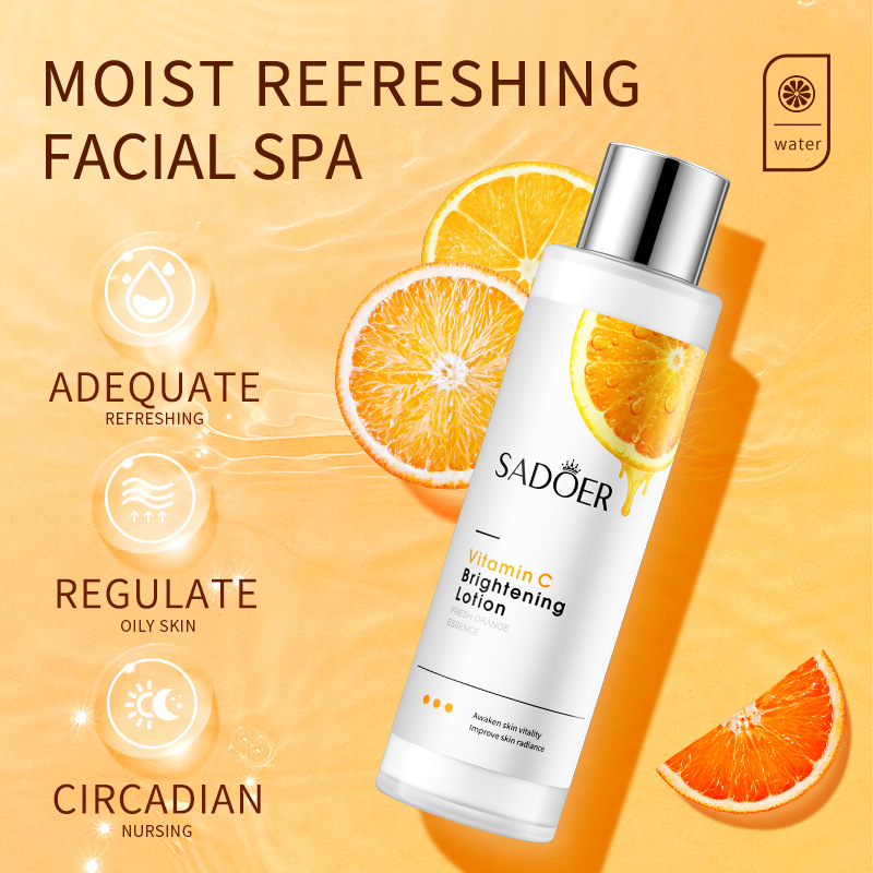 All English SADOER Vitamin C lotion moisturizes and brightens skin tone_voghion.com