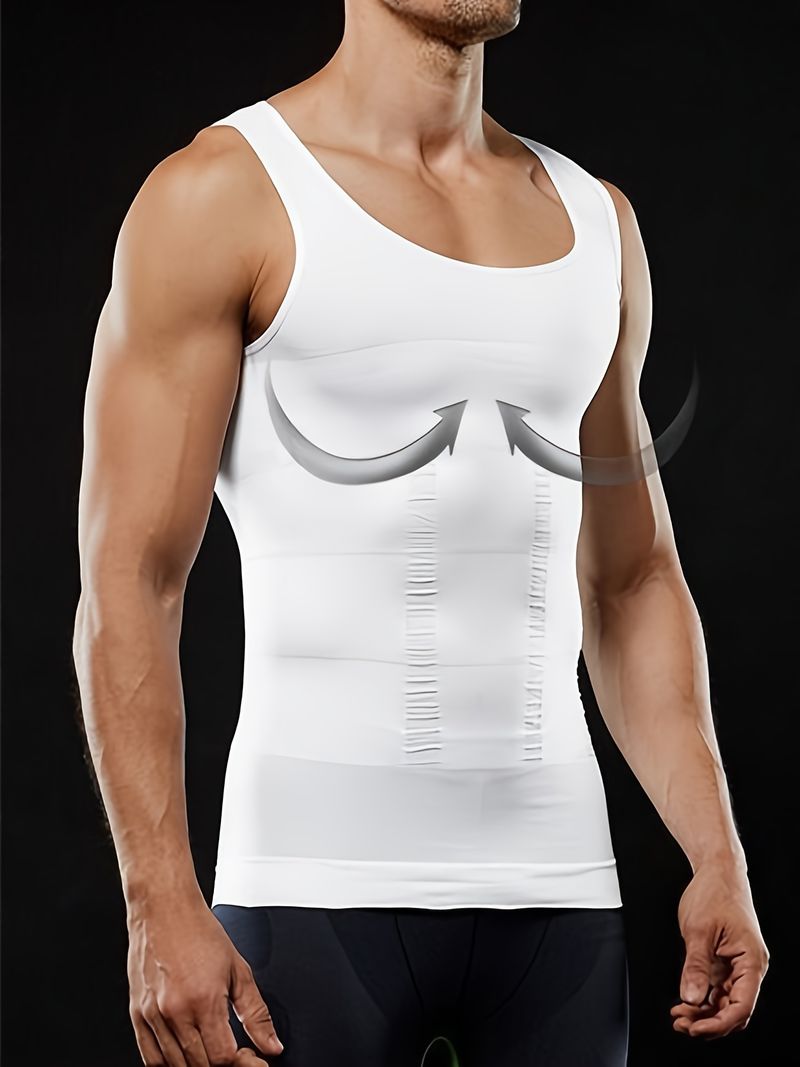 2025 Herren-Kompression-Body-Shaper-Tanktop, Schlankheit Weste_voghion.com