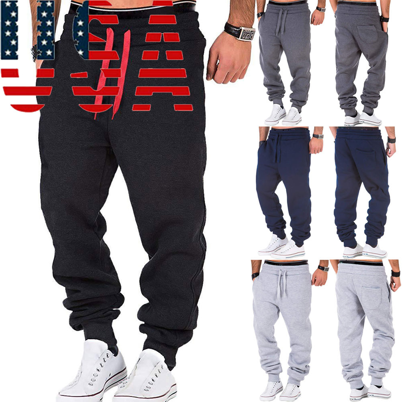 Herren Sporthose Jogginghose Trainingsanzug Slim Fit Gym Workout Jogger Bodybuilding Hose Lässige Jogginghose mit Kordelzug_voghion.com