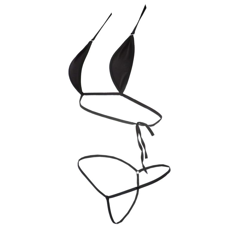 Intimates Mini kupaći kostim Kupaći kostim Lady Seksi prozirne grudnjake Ženski bikini s tri točke_voghion.com