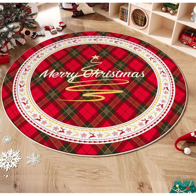 Atmosphere Round Mat Christmas Tree Decoration Living Room Carpet Ins_voghion.com