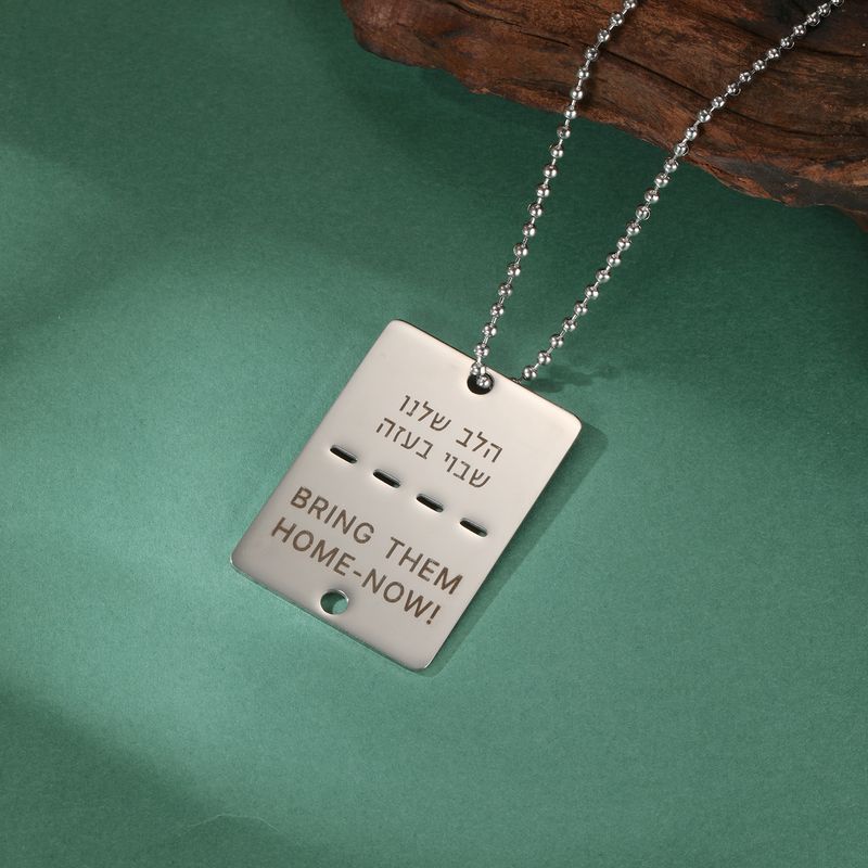 Hot Sales Military Army Tactical Personalized Bar US Dog Tag Necklace Soldier Name Chain Custom War Gift For Man Stainless Steel_voghion.com