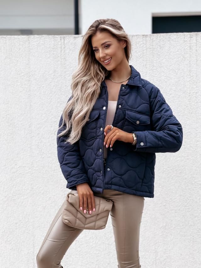 Damesjas van katoen met lange mouwen en knoopdetail – warme wintertuniek met V-hals, elegant en comfortabel, grote maten beschikbaar_voghion.com