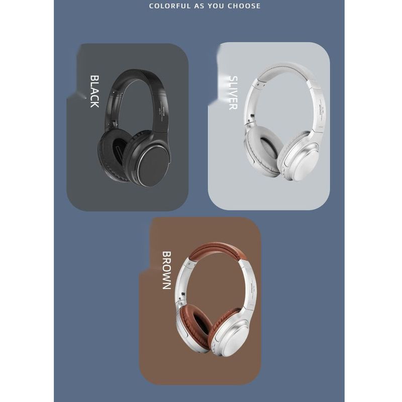Over-ear Bluetooth-koptelefoon met kaartsleuf, opvouwbare muziek, draadloze oordopjes met ruisonderdrukking_voghion.com